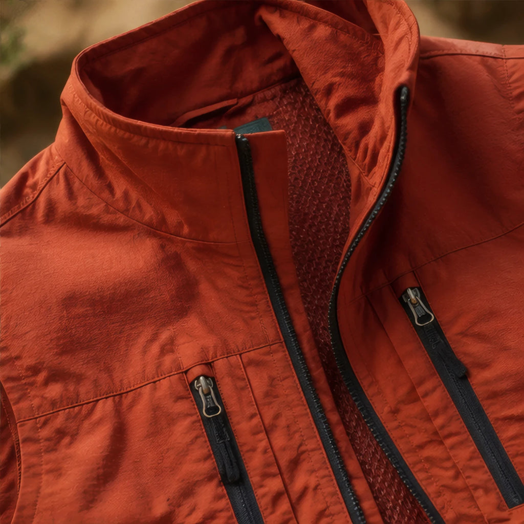 Ivor Multi-Pocket Utility Vest - Orange - utility vest - Brondals - Image 4