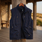 Ivor Multi-Pocket Utility Vest - Navy Blue - Clothing > Outerwear > Utility Vests - Brondals - Image 1