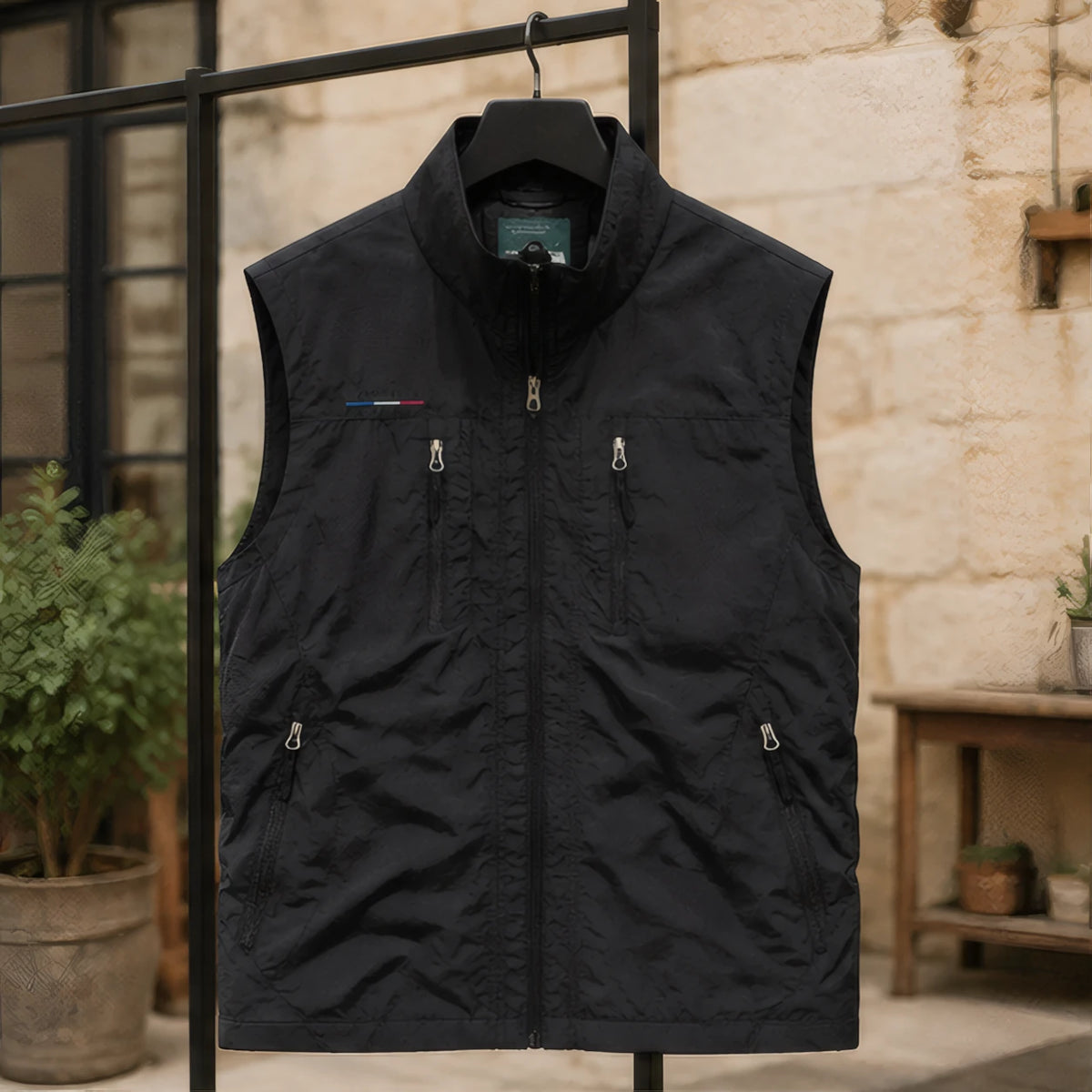 Ivor Multi-Pocket Utility Vest - Classic Black - Clothing > Outerwear > Utility Vests - Brondals - Image 1