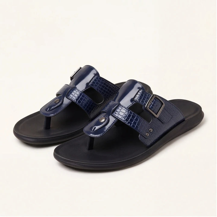Lariva Leather Sandals - Blue - Shoes - Brondals - Image 1