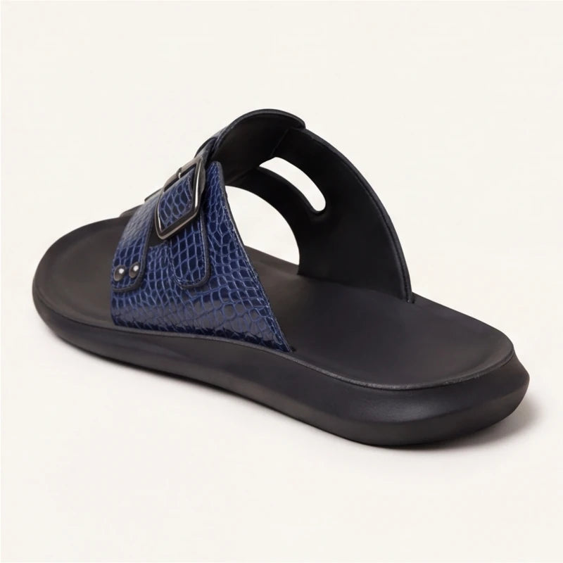 Lariva Leather Sandals - Blue - leather sandals - Brondals - Image 3