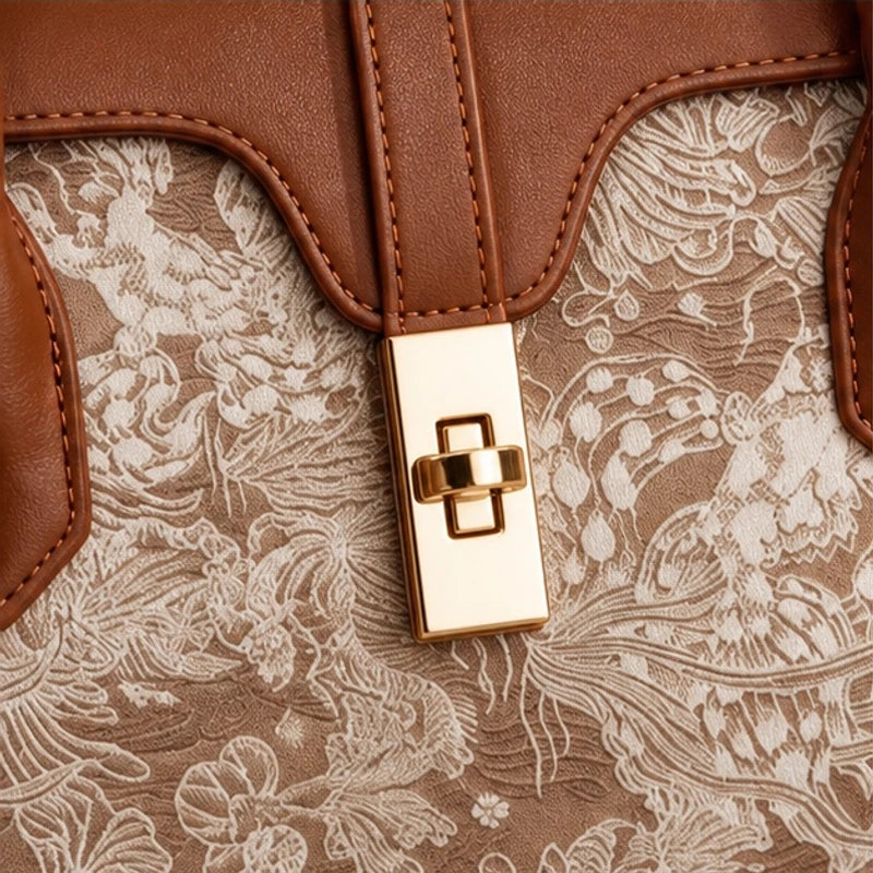 Jacinta Botanical Handbag - Sienna - handbag - Brondals - Image 2