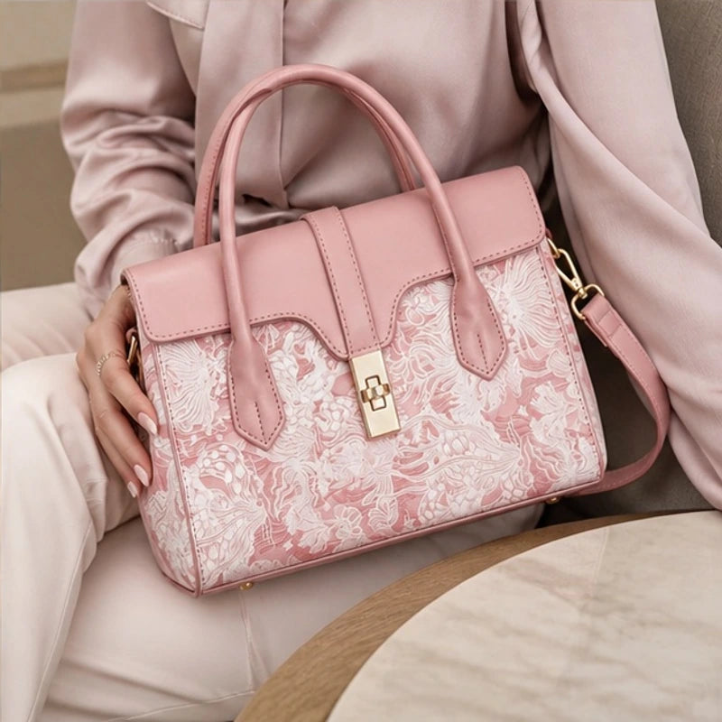 Jacinta Botanical Handbag - Rosette - botanical print - Brondals - Image 5