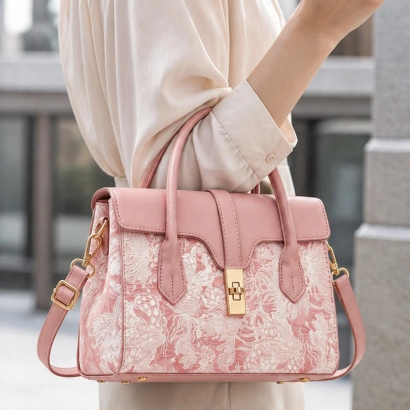Jacinta Botanical Handbag - Rosette - handbag - Brondals - Image 2