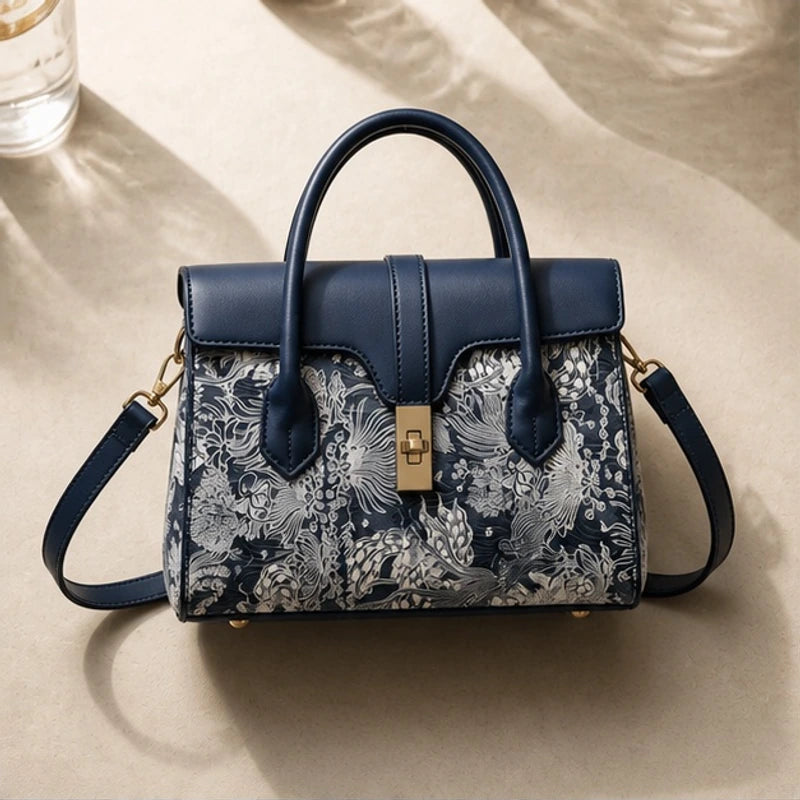 Jacinta Botanical Handbag - Marin - Handbags - Brondals - Image 1