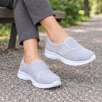 Jemima Womens' Orthopedic Breathable Mesh Slip-On Shoes - Gray - Footwear > Walking Shoes > Adjustable Slip-On Shoes - Brondals - Image 3