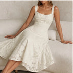 Jolene Lace Midi Dress - White - female - Brondals - Image 3