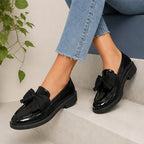 Jolie Patent Bow Loafer - Black - bow loafer - Brondals - Image 6