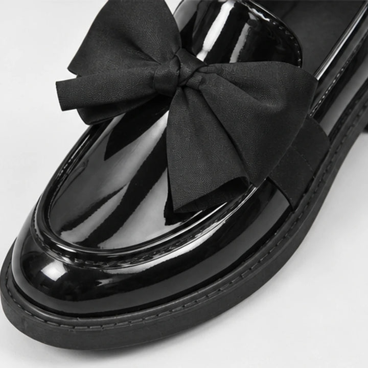Jolie Patent Bow Loafer - Black - loafers - Brondals - Image 2
