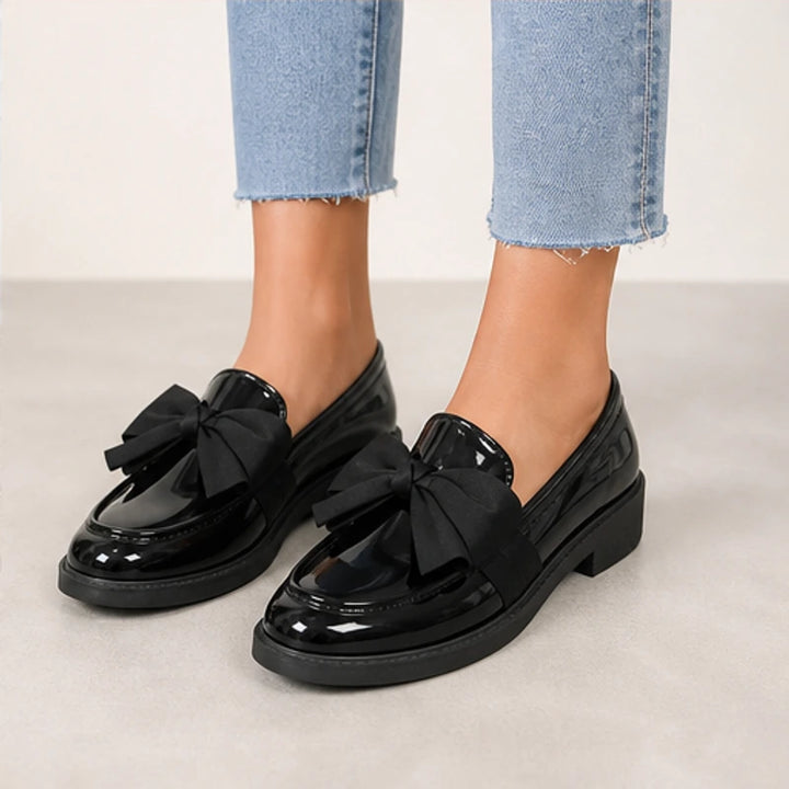 Jolie Patent Bow Loafer - Black - slip-on shoes - Brondals - Image 7