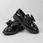 Jolie Patent Bow Loafer - Black - Loafers - Brondals - Image 1