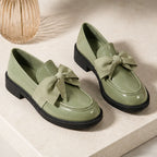 Jolie Patent Bow Loafer - Green - loafers - Brondals - Image 2