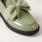 Jolie Patent Bow Loafer - Green - women's loafers - Brondals - Image 3