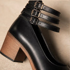 Josephine Stacked-Heel Pumps - Black - stacked heel pumps - Brondals - Image 3