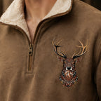 Jules Men's Knit Quarter-Zip Sweater - Brown - Department: Men - Brondals - Image 3