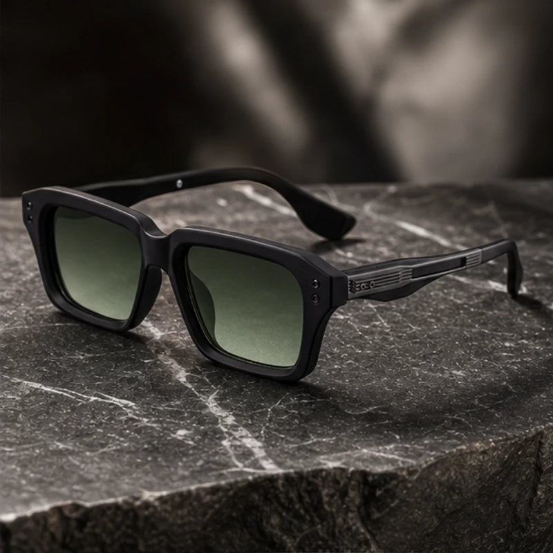Laventia Square Sunglasses - Green/Black - sunglasses - Brondals - Image 2