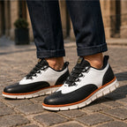 Langley Leather Wingtip Sneaker - Tuxedo - leather sneakers - Brondals - Image 3