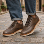 Langley Leather Wingtip Sneaker - Driftwood - wingtip - Brondals - Image 4