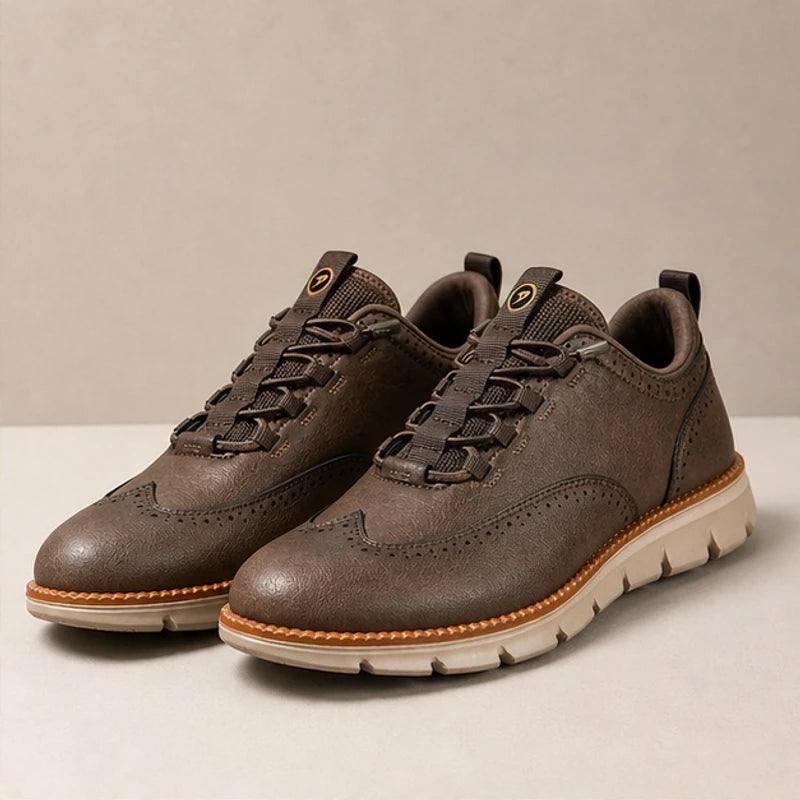 Langley Leather Wingtip Sneaker - Driftwood - men's sneakers - Brondals - Image 2