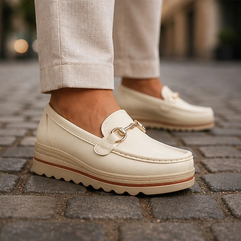 Larissa Orthopedic Loafer - White - slip-on shoes - Brondals - Image 4