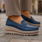 Larissa Orthopedic Loafer - Deep Blue - slip-on shoes - Brondals - Image 4