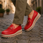 Larissa Orthopedic Loafer - Cherry Red - orthopedic shoes - Brondals - Image 3