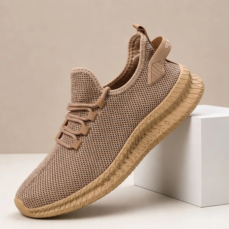 Lawson Knit Mesh Sneaker - Camel - Sneakers - Brondals - Image 1