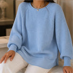 Liesel Ribbed Knit Sweater - Blue - Catalog Group: Clothing - Brondals - Image 2