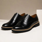 Lincoln Cushioned Leather Dress Shoes - Black - men's dress shoes - Brondals - Image 2