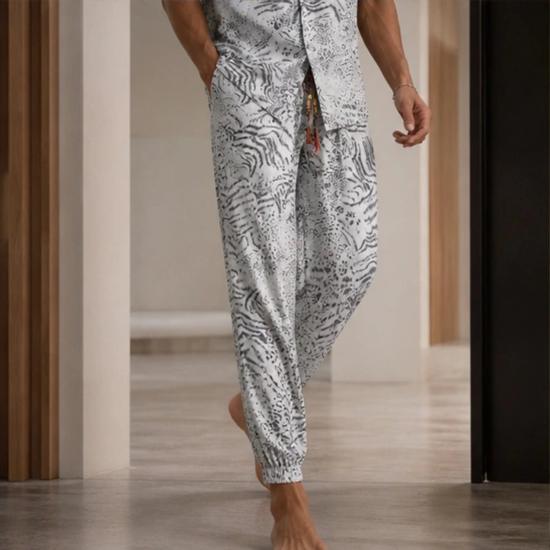Linus Relaxed Shirt & Pant Set - White - matching set - Brondals - Image 3