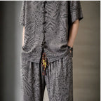 Linus Relaxed Shirt & Pant Set - Gray - outfit set - Brondals - Image 2