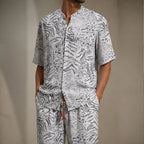 Linus Relaxed Shirt & Pant Set - White - outfit set - Brondals - Image 2