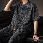 Linus Relaxed Shirt & Pant Set - Black - matching set - Brondals - Image 3