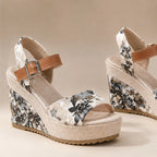 Lisette Platform Heels - Midnight Blossom - Shoes - Brondals - Image 1