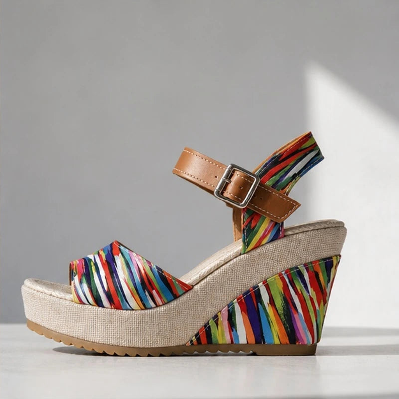 Lisette Platform Heels - Multicolor - Shoes - Brondals - Image 1