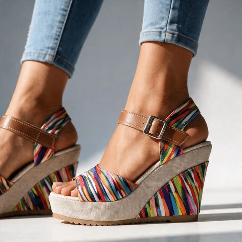 Lisette Platform Heels - Multicolor - platform heels - Brondals - Image 3