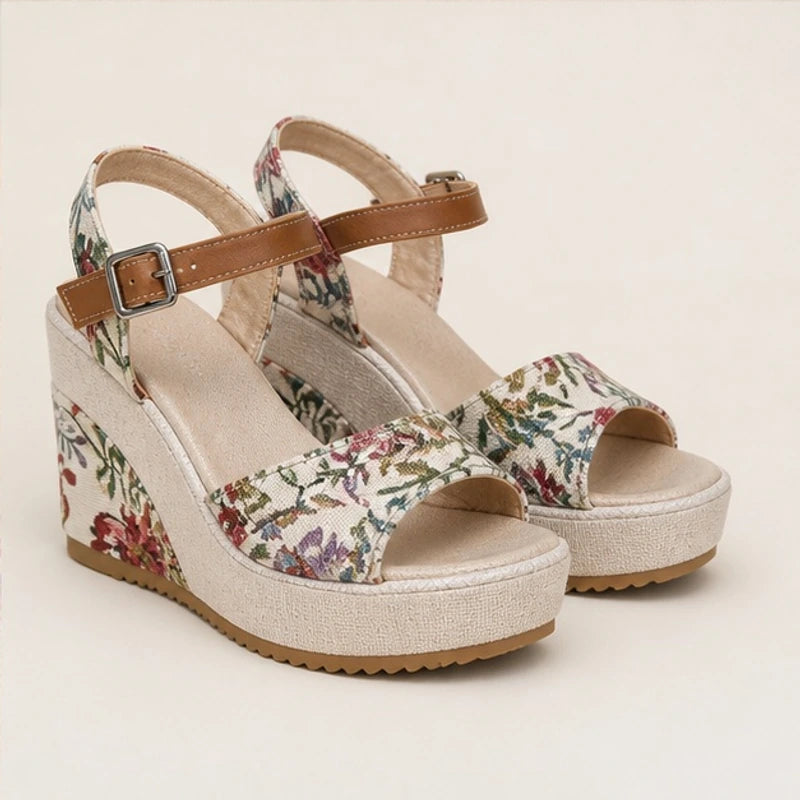 Lisette Platform Heels - Wildflower Bloom - Shoes - Brondals - Image 1