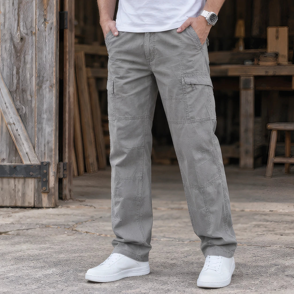 Lorcan Men's Relaxed Stretch Cargo Pants - Slate - Clothing > Pants > Cargo Pants - Brondals - Image 1