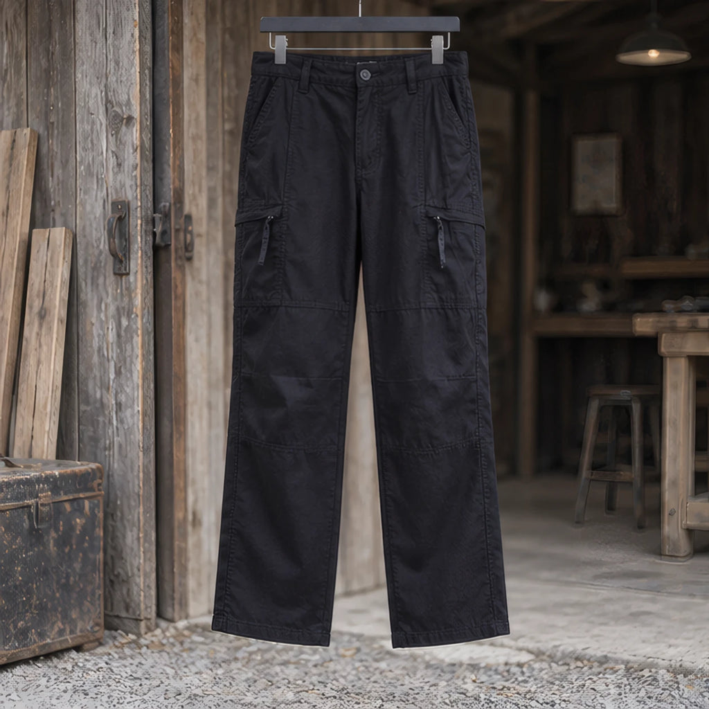 Lorcan Men's Relaxed Stretch Cargo Pants - Black - male - Brondals - Image 3
