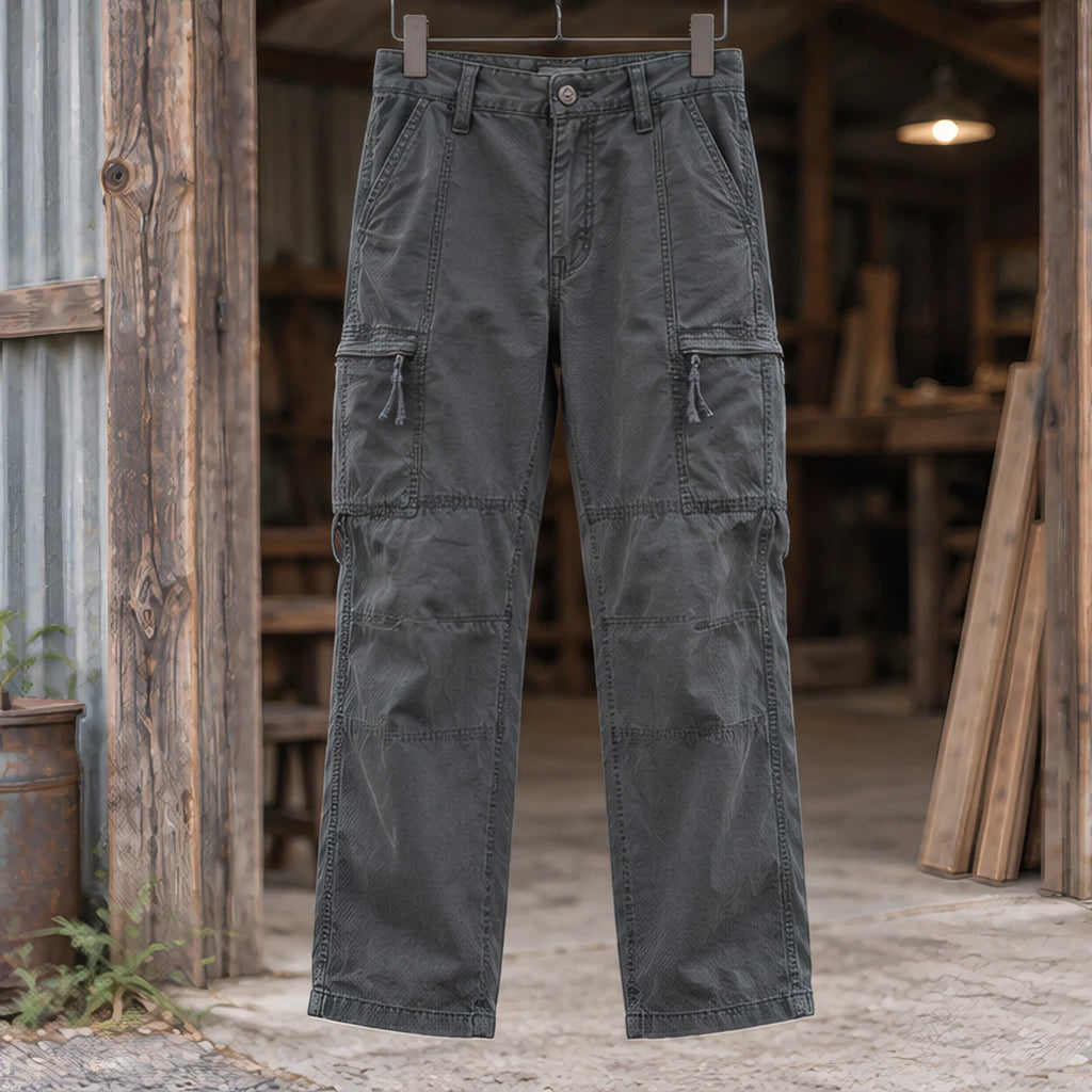Lorcan Men's Relaxed Stretch Cargo Pants - Army Gray - male - Brondals - Image 3
