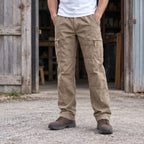 Lorcan Men's Relaxed Stretch Cargo Pants - Khaki - Clothing > Pants > Cargo Pants - Brondals - Image 1