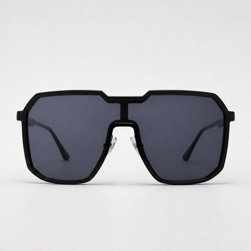 Lucerne Square-Frame Tinted Shades - Black - sunglasses - Brondals - Image 2