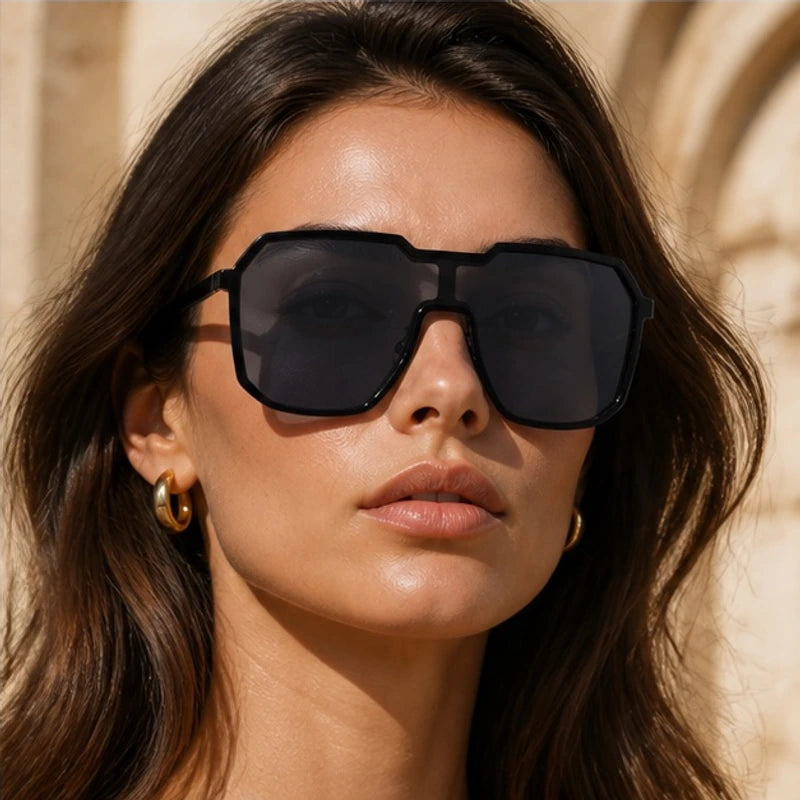 Lucerne Square-Frame Tinted Shades - Black - square frame - Brondals - Image 3