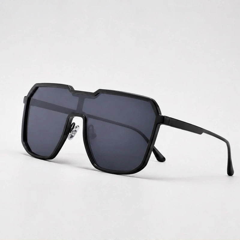 Lucerne Square-Frame Tinted Shades - Black - Sunglasses - Brondals - Image 1