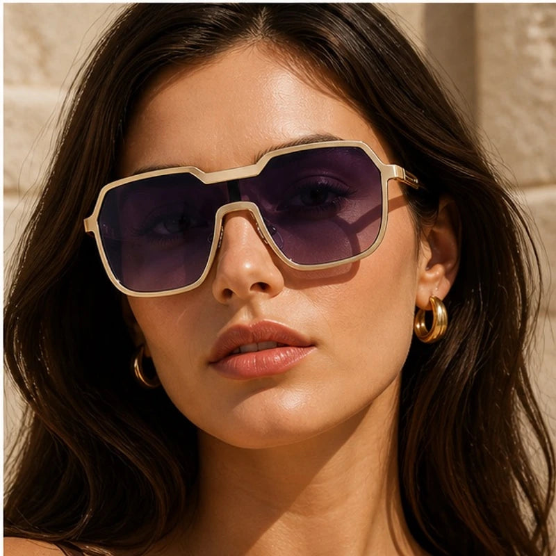 Lucerne Square-Frame Tinted Shades - Gold - square frame - Brondals - Image 3
