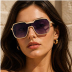 Lucerne Square-Frame Tinted Shades - Gold - square frame - Brondals - Image 3