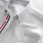 Lyndon Tailored Linen Oxford Shirt - Gray - men's shirts - Brondals - Image 2