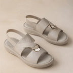 Magnolia Cross-Strap Orthopedic Sandals - Beige - Sandals - Brondals - Image 1
