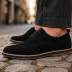 Malcolm Suede Brogue Dress Shoes - Black - dress shoes - Brondals - Image 4