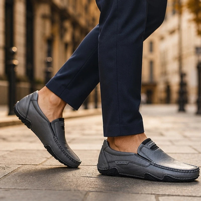 Mansfield Leather Loafers - Gunmetal - leather loafers - Brondals - Image 3